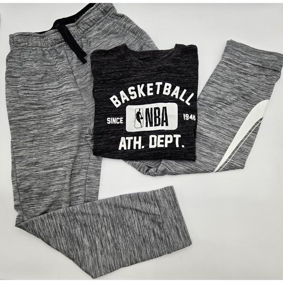Youth Nike Joggers XL + NBA Tee L (14-16) Bundle- Youth Athletic Wear - Picture 1 of 11